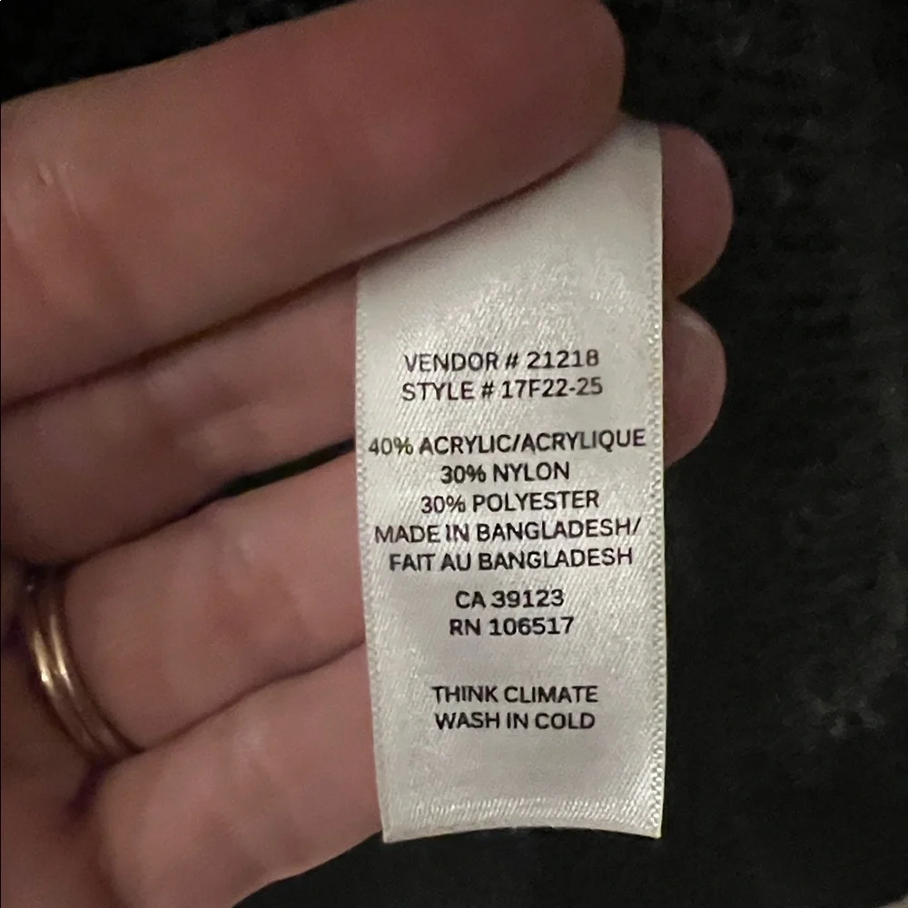 4/$20 Northern Reflections Colorblock Cardigan in Purple, Blue, and Gray - Picture 3 of 4